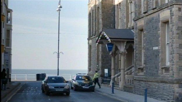 Council offices used as a police station in the crime drama Hinterland