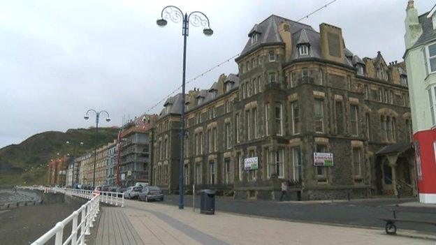 Former Ceredigion council offices in Marine Terrace, Aberystwyth