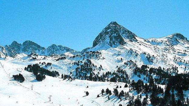 St Anton in the Austrian Alps. File photo