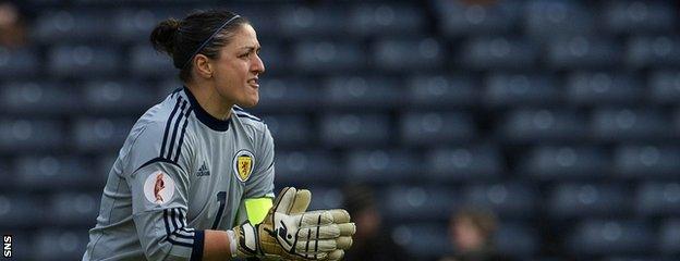 Scotland goalkeeper Gemma Fay