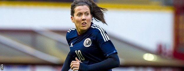 Scotland midfielder Leanne Crichton