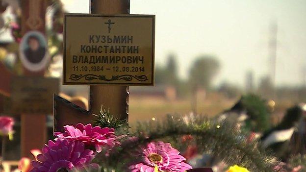 Konstantin Kuzmin's grave, taken on 18 September 2014