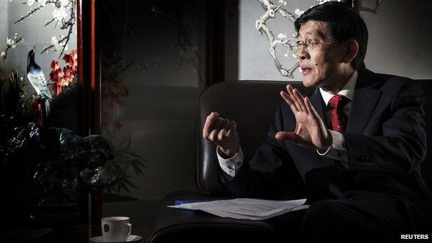 Chinese ambassador to Iceland Ma Jisheng speaks during an interview in his residence in Reykjavik October 25, 2013