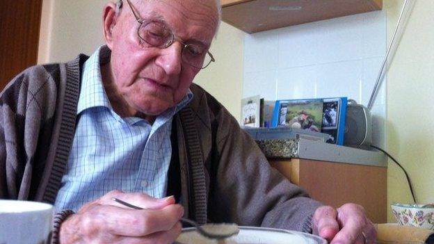 95-year-old Cyril Gillam from Lincolnshire