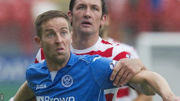 St Johnstone striker Steven MacLean