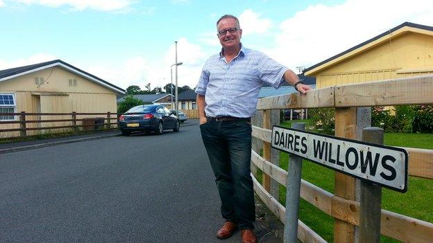 Paddy Gray, Professor of Housing at the University of Ulster's School of Built Environment, revisited his childhood home in a Tin Town estate