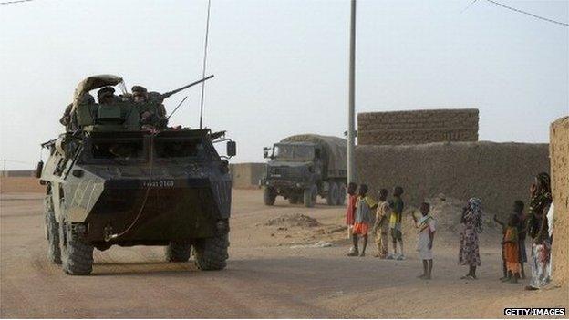 French troops in Mali in November 2013