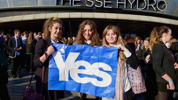 Young voters at the Radio 1's Big Big debate