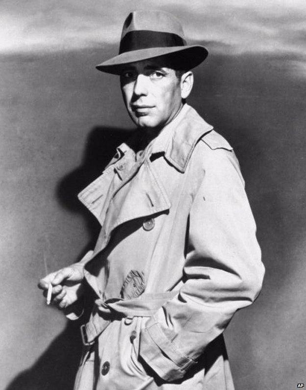 Humphrey Bogart as private eye Sam Spade in 1941 film The Maltese Falcon