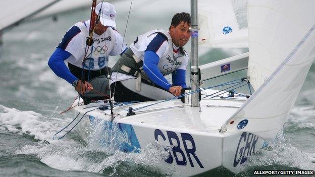 Andrew Simpson (right) with Iain Percy