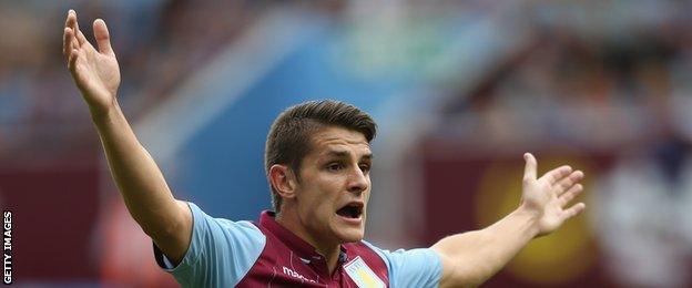 Aston Villa midfielder Ashley Westwood