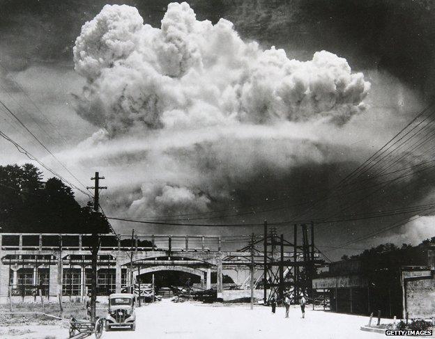 A cloud over the Nagasaki