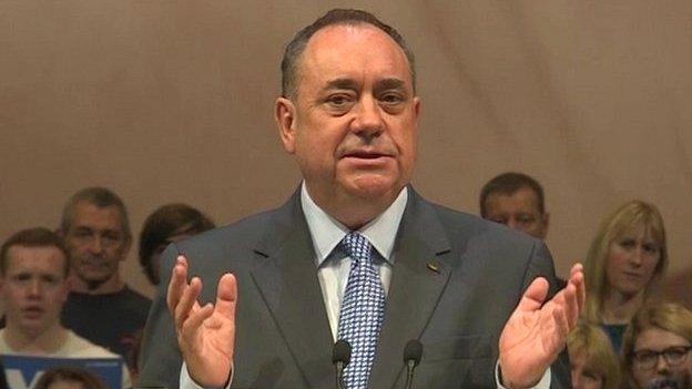 First minister Alex Salmond