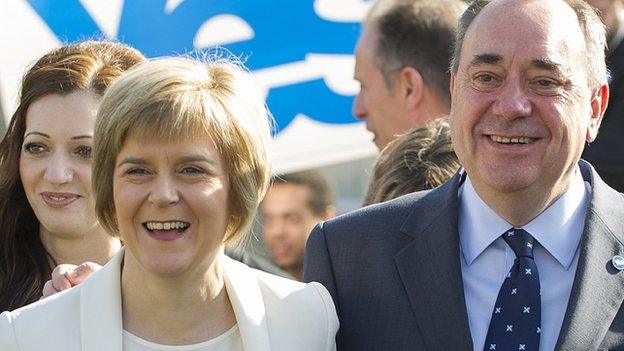 Nicola Sturgeon and Alex Salmond