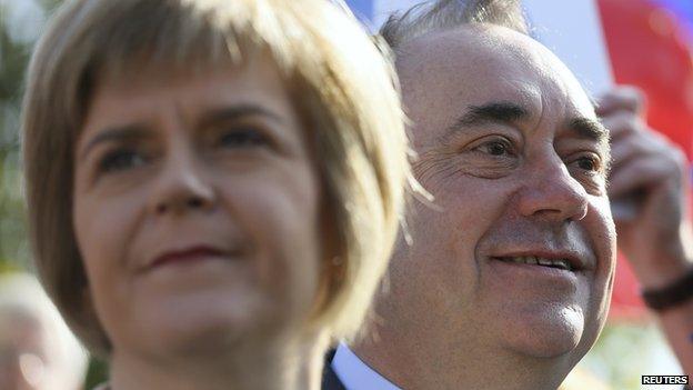 Nicola Sturgeon and Alex Salmond