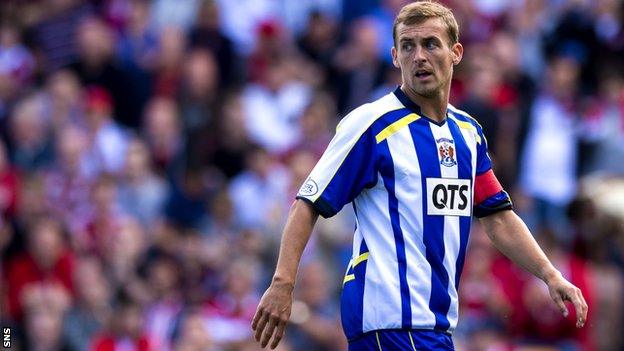 James Fowler during his time at Kilmarnock