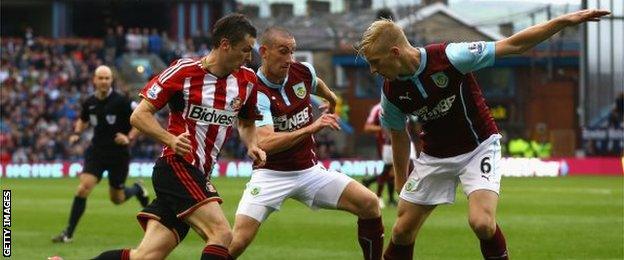 Adam Johnson, David Jones and Ben Mee