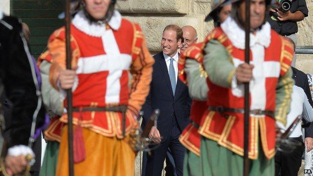 Prince William in Malta