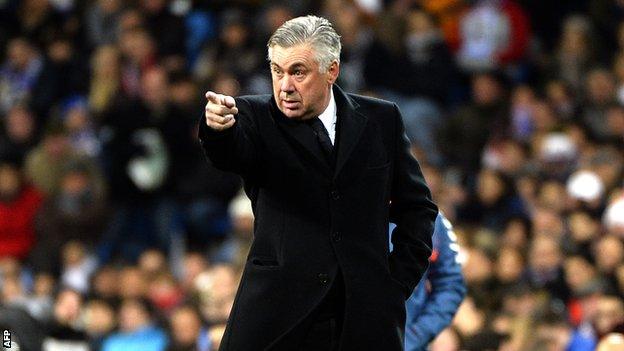 Real Madrid coach Carlo Ancelotti