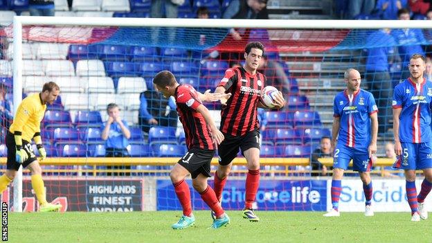 Brian Graham scored for St Johnstone in their 2-1 loss at Inverness CT