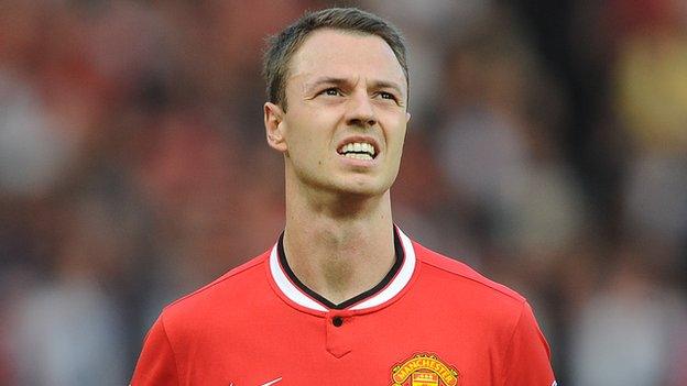 Manchester United defender Jonny Evans