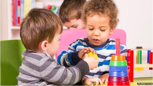 Children at nursery