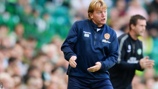 Motherwell manager Stuart McCall