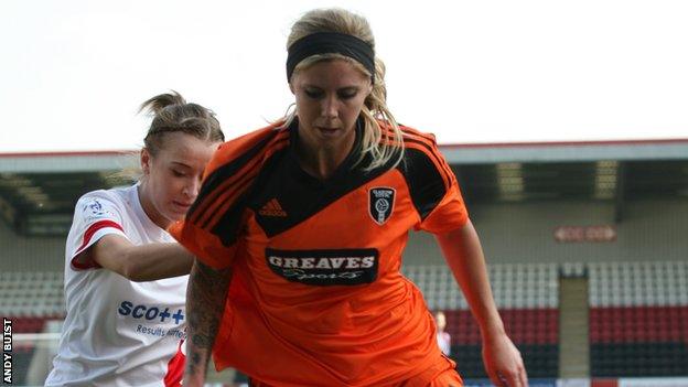 Morgan Marlborough made her Glasgow City debut.