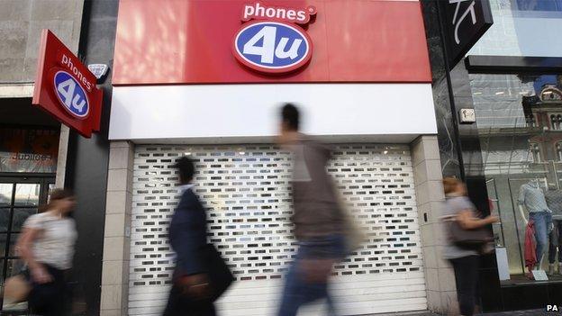 Phones 4U store