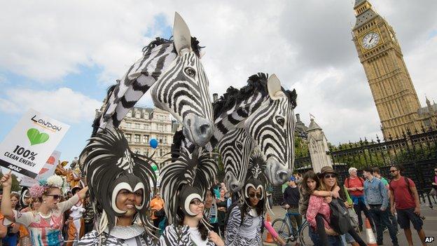 Marchers in London