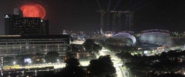 Fireworks over Singapore