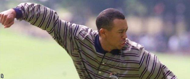 Tiger Woods has a Ryder Cup record of 13 wins, 17 losses and three halves