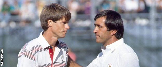 Paul Azinger and Seve Ballesteros