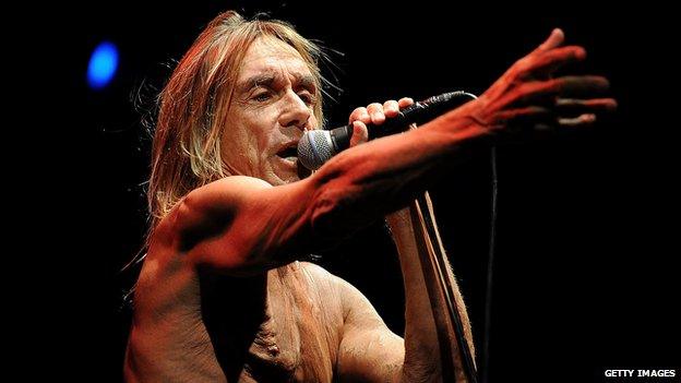 Iggy Pop on stage