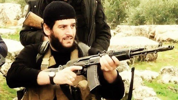 Undated image of Islamic State spokesman Shaykh Abu Muhammad al-Adnani.