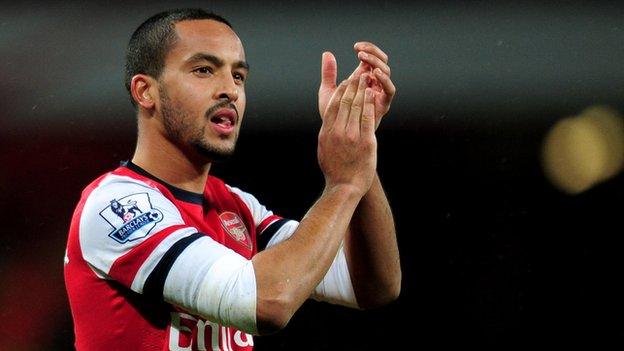 Arsenal winger Theo Walcott