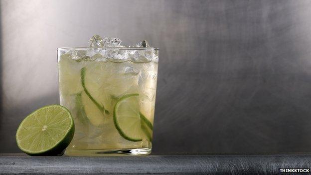 A gin and tonic made with added lime