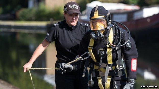 Police diver in Alice Gross search