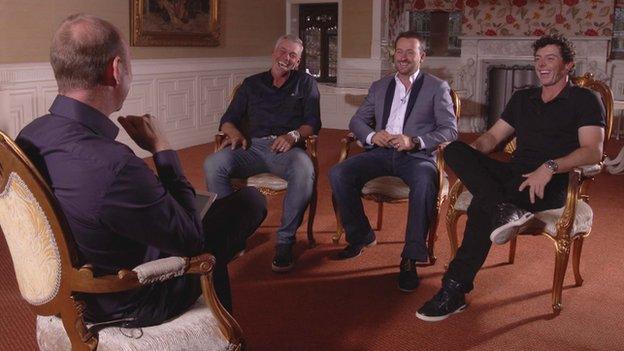 Northern Ireland's three major champions talk to BBC NI's Stephen Watson