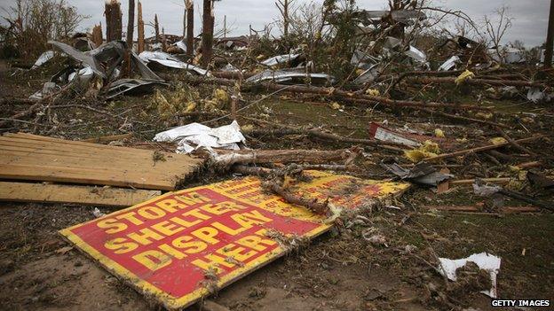 Tornado damage