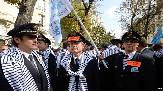 Air France pilots protest