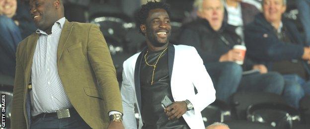 Swansea striker Wilfried Bony