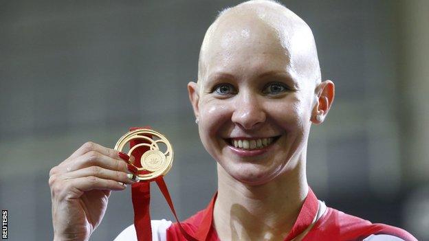 Joanna Rowsell won gold for England in the individual pursuit at this summer's Commonwealth Games