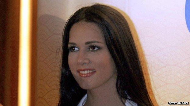 Monica Spear during the Miss Universe pageant in Bangkok on 9 May 2005.