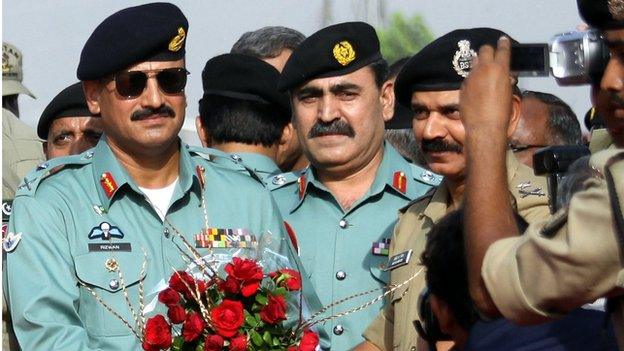 Gen Rizwan Akhtar at a ceremony near Amritsar