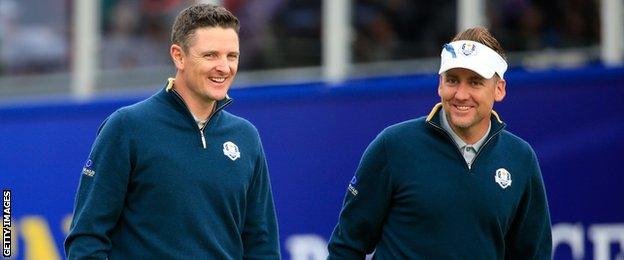 Justin Rose and Ian Poulter