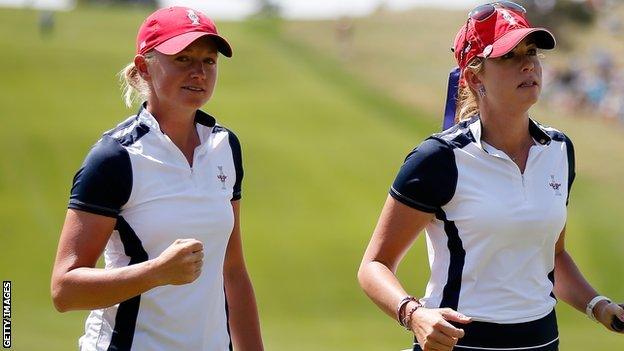 Stacy Lewis (left)