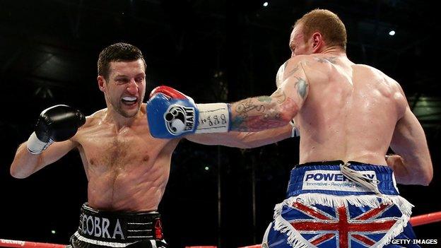 Carl Froch fighting George Groves