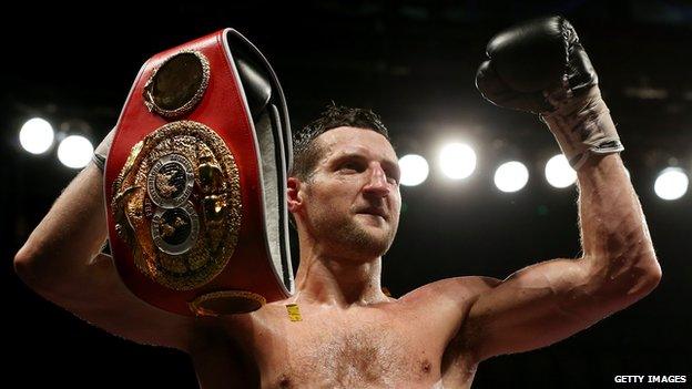 Carl Froch with belt