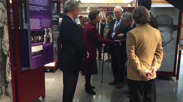 The Princess Royal at the Soldiers of Oxfordshire Museum